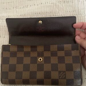 Louis Vuitton Brown Checkered Wallet